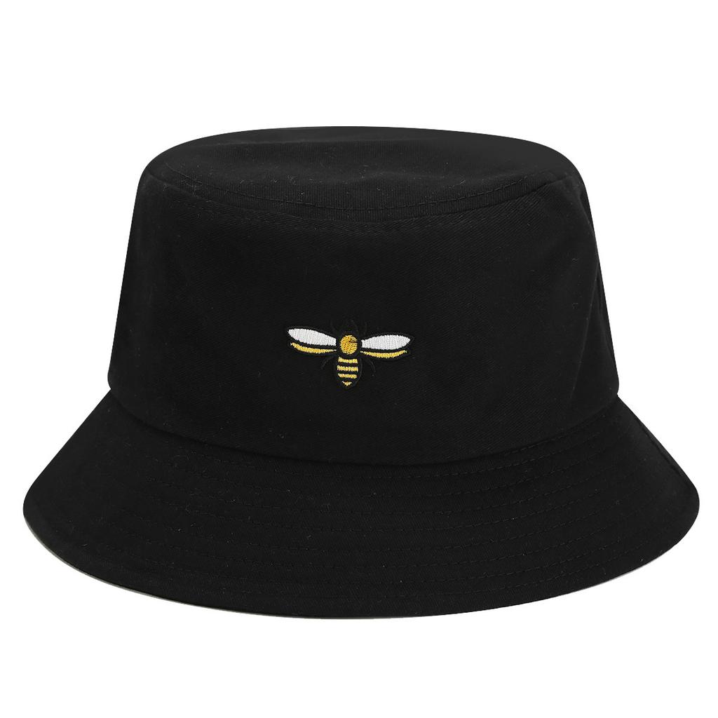 ins new bee embroidered bucket hat women breathable summer street trend sun hat men couple hat