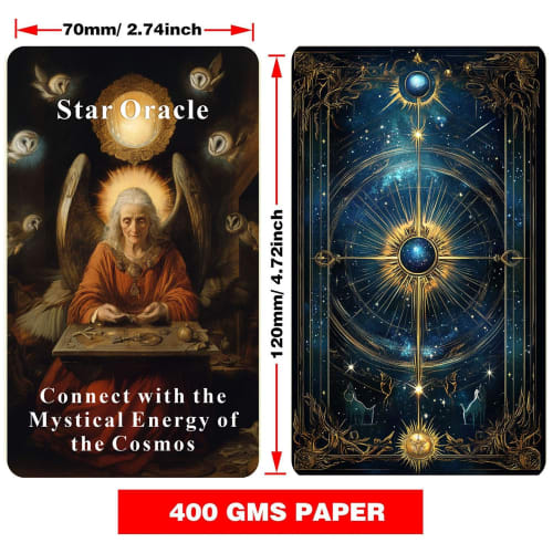 Han Yu Bowen Angels Ancestors Oracle Card Deck, Oracle Tarot Cards Spiritual Guidance Oracle Cards for Beginners, Wisdom from Angels and Ancestors, Or