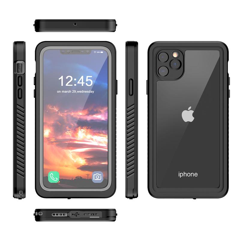 Profesjonalne wodoodporne i odporne na wstrząsy etui do iPhone 11 Pro Max - Idealne do pływania, snorkelingu i sportów na świeżym powietrzu