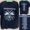 Queensryche Band Tour Schweres Baumwoll-T-Shirt Schwarz Alle Größen 2 Seiten TR181
