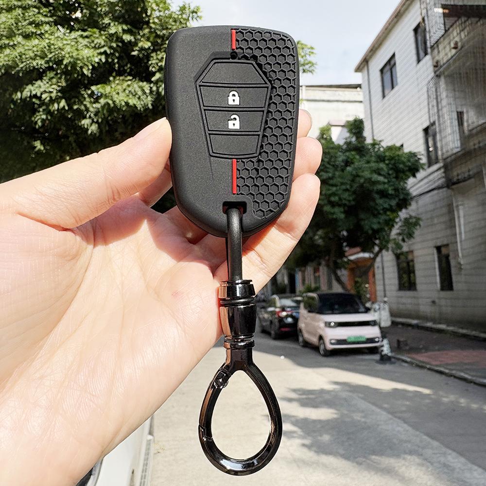 Soft Key Case For Isuzu D-Max Dmax Mu-X Rimac Reomax Pickup Truck Key Holder Keychain Accessories Car Key Caps