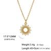 In Boho Sun Star Pendant Necklace for Women Stainless Steel Gold Choker Neck Chain Jewelry Birthday Gift