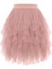 Tulle Skirts Tulle Tutus Soft Tulle Tiered Skirts Spring Summer Short Princess Dresses with Ruffles Fluffy Layered Tulle Tutu Skirt