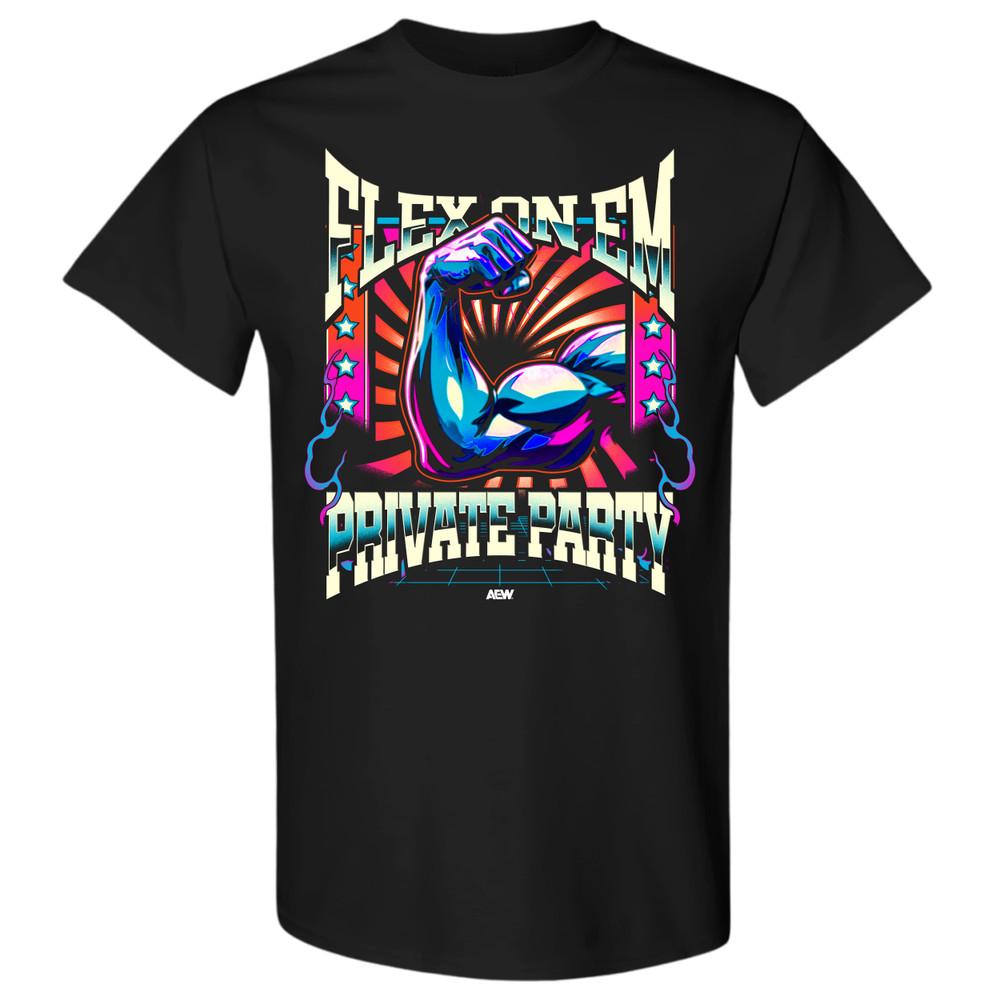 Private Party  Flex on #039;Em AEW Official TShirt Unisex T-Shirt XXXL