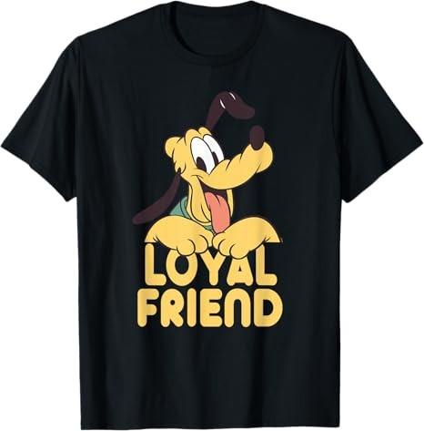 Pluto Mickey Mouses Dog Pal Loyal Friend TShirt S