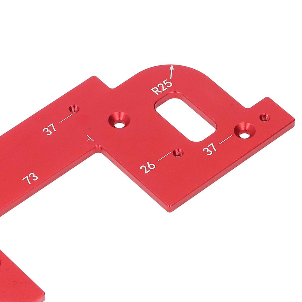 Cabinet Slotting Template U Shaped Groove Locating Template for No Handle Cabinets Wardrobes 26 and 37 Hole Spacing Depth
