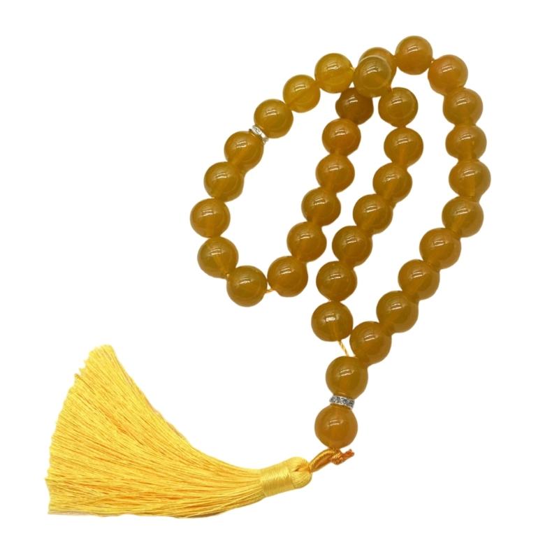 33 Bead Glass Islamic Rosary Beads Muslims Tasbih For Comfortable Daily Prayers Meditation And Spiritual Event Use