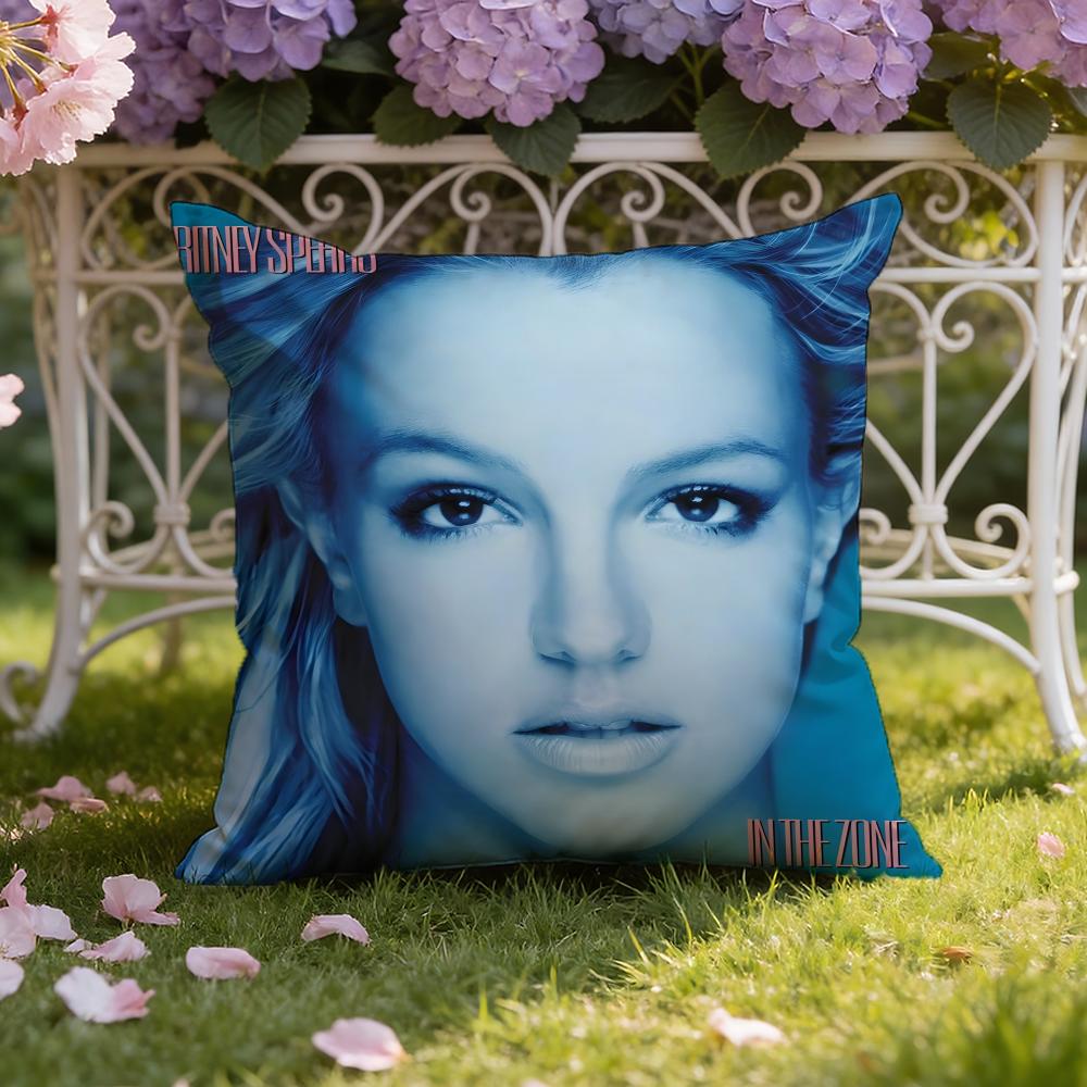 B-Britney J-Jean Cushion Cover Home & Car Dual-Scene Pillow Cover: Reversible for Premium Comfort