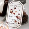 1 Roll of Retro Baking Food Sticker Tape, with a Variety of Pastry Patterns, Great for Decorating Diaries and DIY Crafts