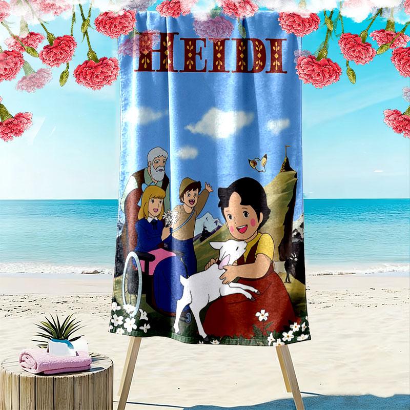 Toalla de Playa Heidi, Toalla Grande Suave de Secado Rápido para Playa Camping Natación