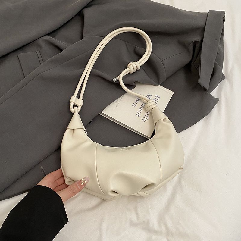 Elegant Small Handbags for Women, New Single-shoulder Underarm Bags, Dumpling Bags, Versatile Niche Crossbody Horn Bags, Fashionable Women's Handbags