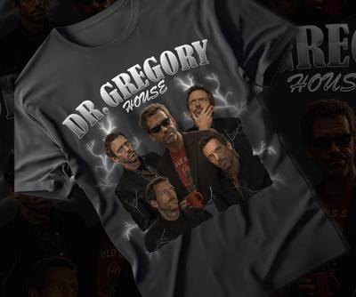 Dr Gregory House Bootleg T- Shirt | Hugh Laurie Vintage Tee | TV Show Merch