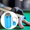 Pool Cue Tip Repair Tool Billiards Accessories Aluminum Maintenance with Key Chain Professional