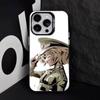 Saga of Tanya the Evil Phone Case For iPhone 16,15,14,13,12,11,8,7,Pro,Max,Plus,Mini,XS,SE Anti Fall Black Matte Hard