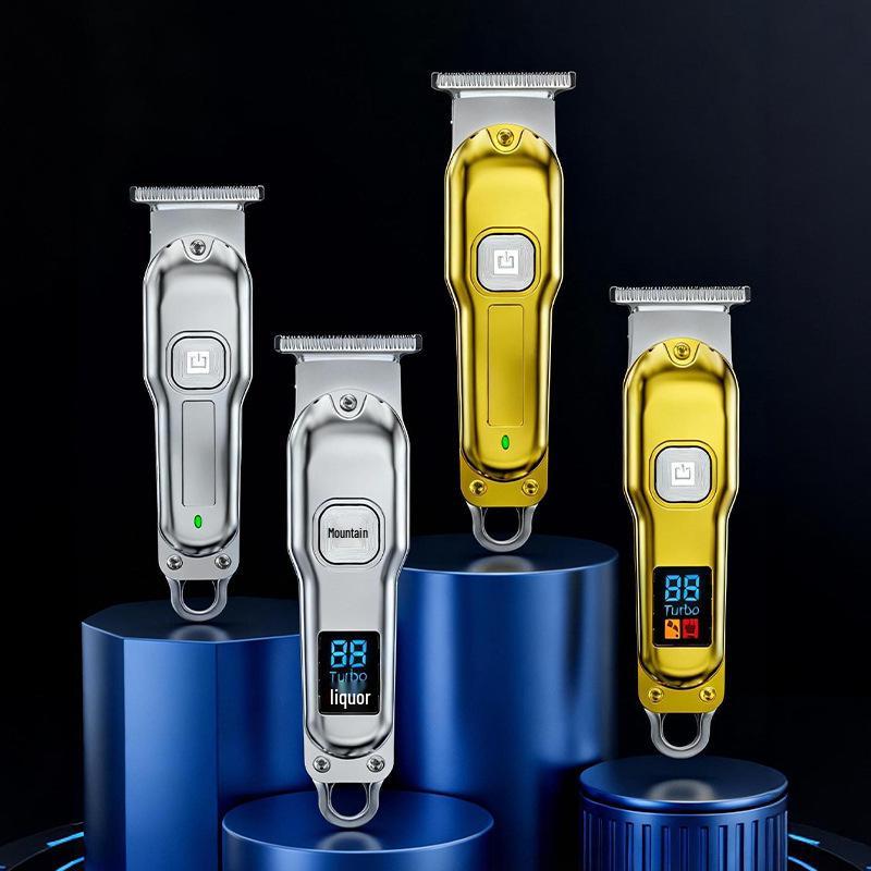 Electric Hair Clipper: Customizable, Rechargeable, Plug-in, LCD Display, Hair and Beard Trimmer