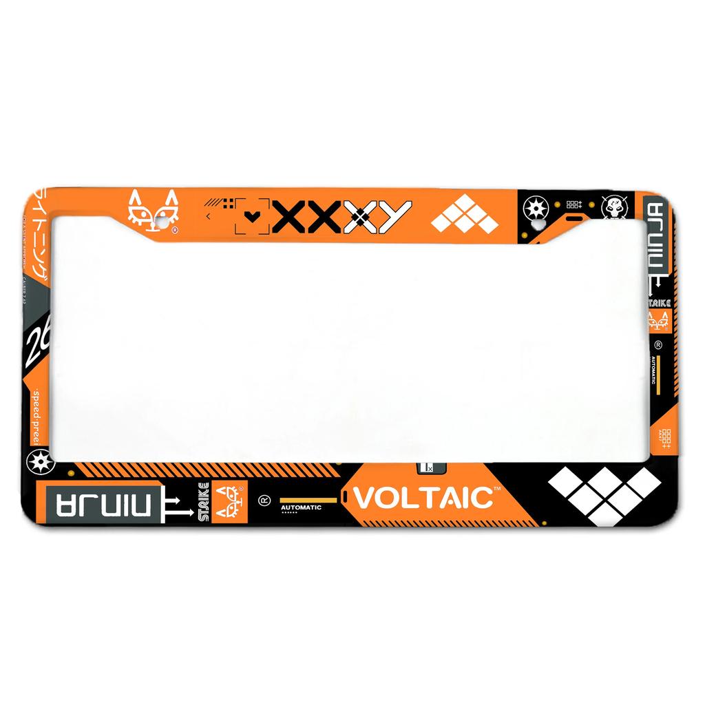Game Series Series Pattern American Standard License Plate Frame Made of Aluminum Alloy Material
