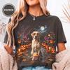 Halloween Labrador Tee, Spooky Season Pumpkin Patch, Trick or Treat Dog Lover Comfort Colors, Fall Autumn Retro Graphic for Dog Moms