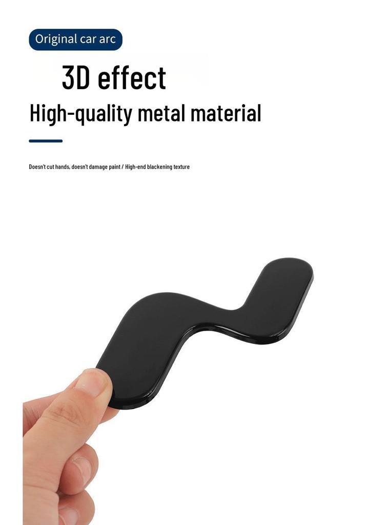 Compatible Black Letter Car Logo Modification for Nio L90 – Hood and Tail Emblem Sticker