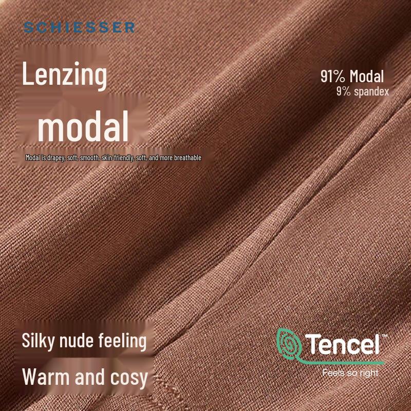 Schiesser Women's Ultra-Soft Modal Thermal Anti-Static High-Waist Pants