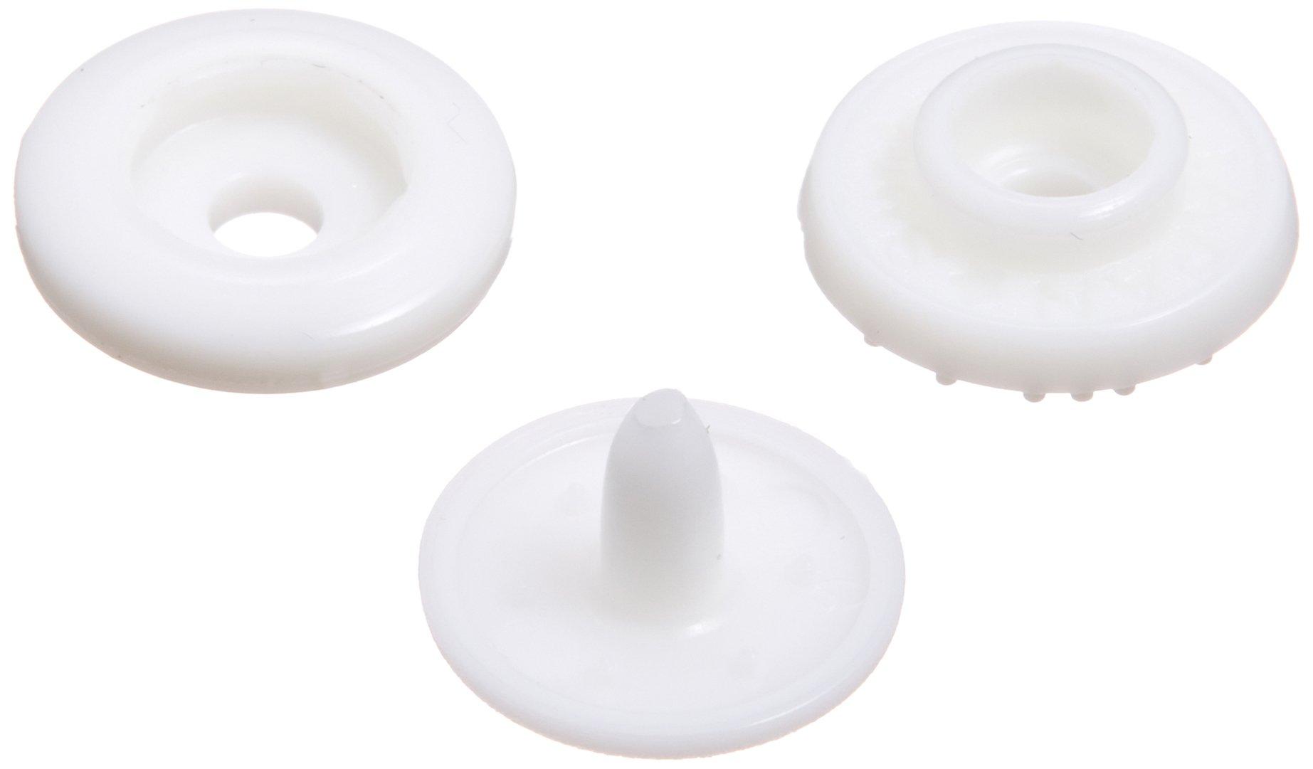 King Jim Name Tag Maker Snap 20 White Buttons, Pairs, белый