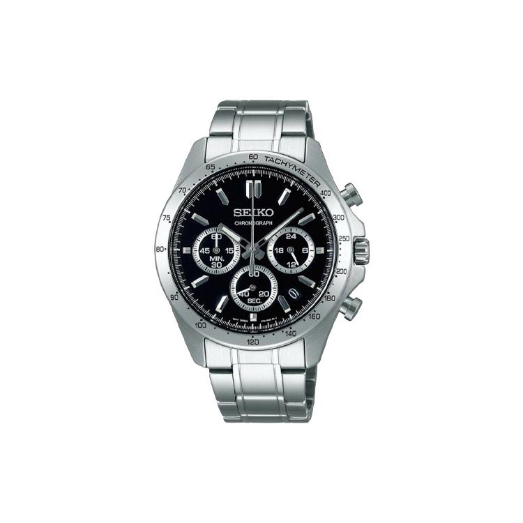 SEIKO Quartz Movement Stainless Steel Strap Watch Men s Watches Black Dial SBTR013 Black Dial