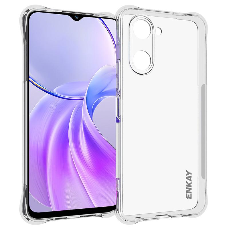 ENKAY HAT PRINCE For vivo Y28s 5G TPU Case Crystal Clear Phone Cover Corner Airbag Fall Protection A