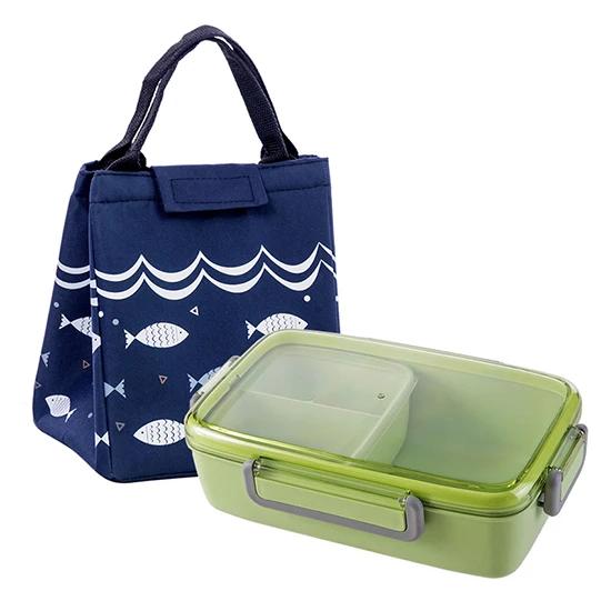 Microwave Lunch Box Independent Lattice For Kids Bento Box Portable Leak-Proof Bento Lunch Box Food Container