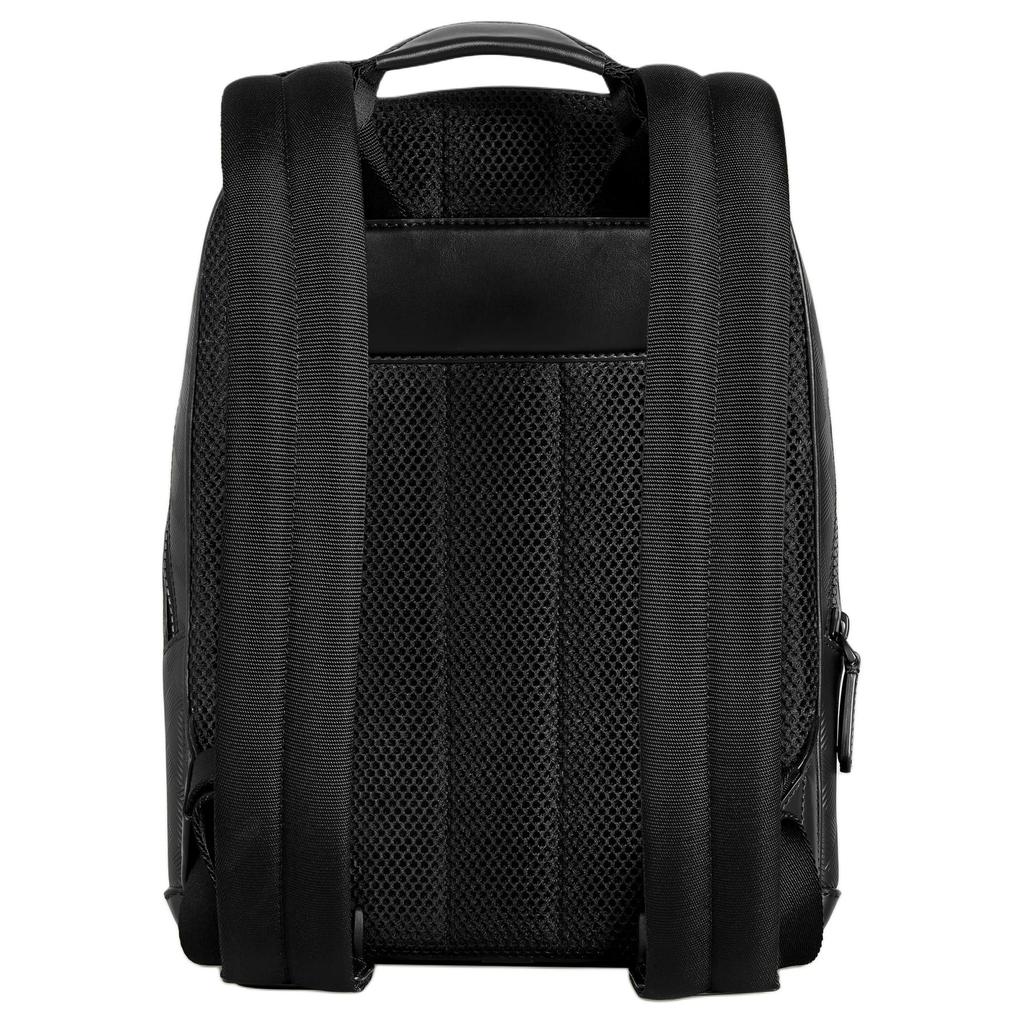 Montblanc Extreme 3.0 Adjustable Shoulder Strap Hexagonal White Star Logo Leather Backpack Men Backpack Black MB198852