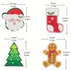 Christmas Dishcloths Easy To Clean Kitchen Cleaning Supplies Durable Cartoon Designs Home Decor Sponges Funny 10x12cm