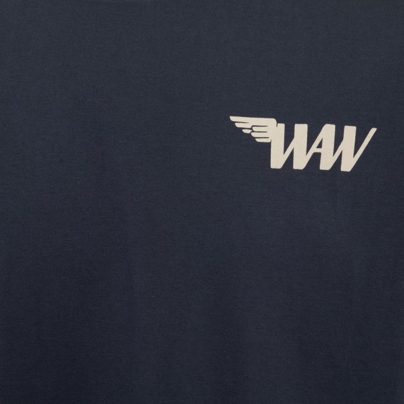 T-shirt Biarritz Illustration Sea Back Men WHEELS AND WAVES