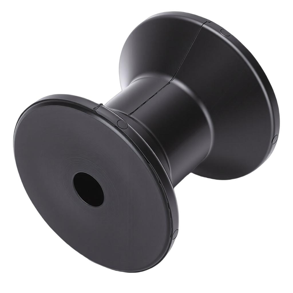 3 Zoll Bootsanhängerrolle Hohe Elastizität TPU 14mm Achse Schwarze Bugrolle Verschleißfest Stoßfest