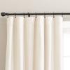 Curtain Rings with Clips - 1.41'' Interior Diameter, Strong Metal Decorative Drapery Window Curtain Ring with Clip, Set of 40(Black)