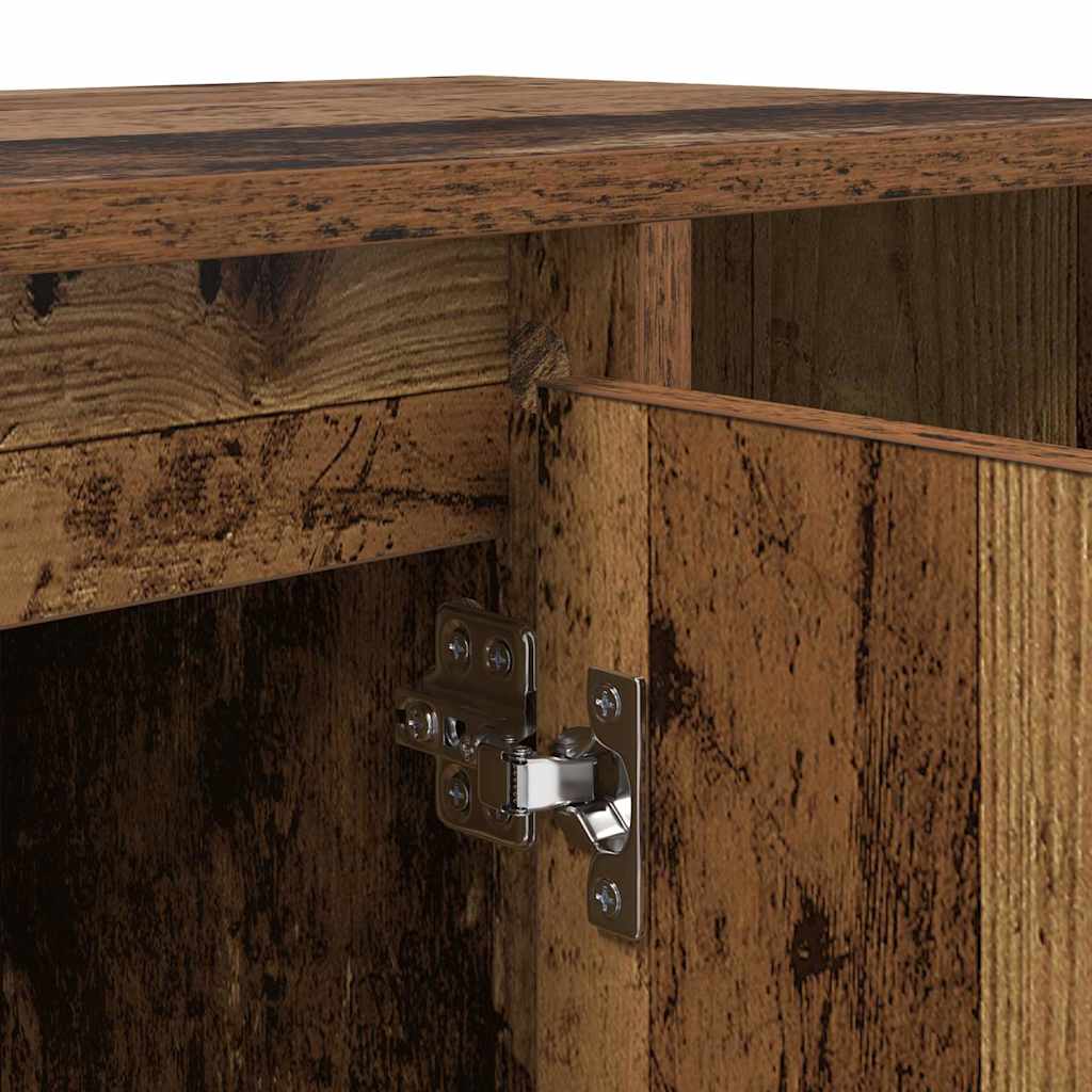 TV Cabinet 100 X 35 X 55 Cm Reclaimed Wood Engineered Wood