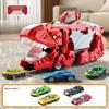 3-in-1 Transforming Dinosaur Toy Car Set for Kids Aged 3-5 with Mini Car Storage