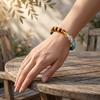 Women Bracelet Elastic Rope Faux Tiger Eye Stone Beads Bracelet Comfortable To Wear Wristband Versatile Accessories