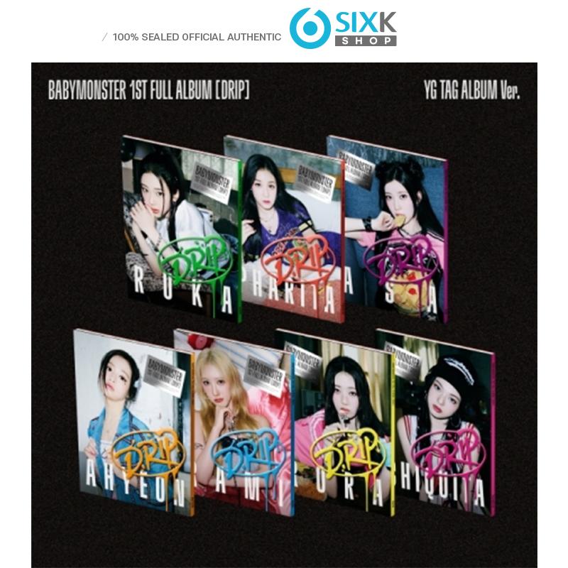 

[Предзаказ] [+Розыгрыш] BABYMONSTER - Цифровой сингл 1-й ПОЛНЫЙ АЛЬБОМ [DRIP(ОСТРЫЙ СОУС)] YG TAG Вер. POB KT4 RANDOM