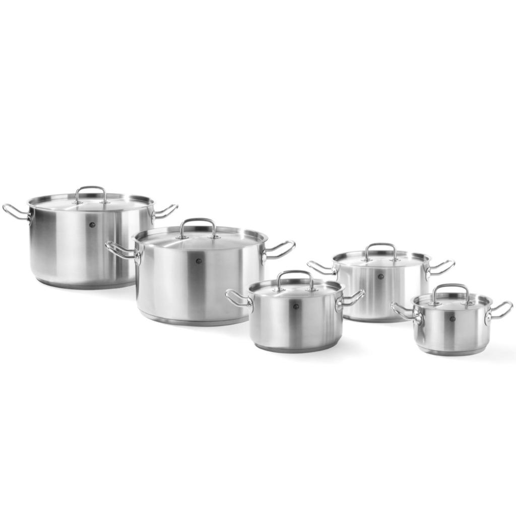 Kitchen Line low pot with lid 2.9 l diameter 200 x 95 h - Hendi 836019