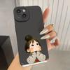 Cute Angry Little Girl Printed Silicone Case For Samsung Galaxy S25 S24 S23 S22 S21 Ultra Plus S20 FE A15 A35 A54 A55 Soft Cover