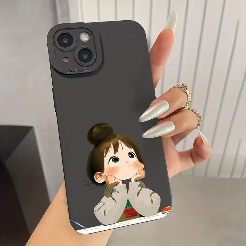 Cute Angry Little Girl Printed Silicone Case For Samsung Galaxy S25 S24 S23 S22 S21 Ultra Plus S20 FE A15 A35 A54 A55 Soft Cover