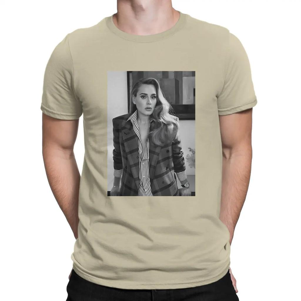 Adele Beauty T-shirt Carina Uomo A-Adele Cantante Casual Cotone Puro Maglietta Girocollo Manica Corta Magliette Idea Regalo Top