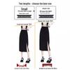 2024 Women's High Waist Black Midi Skirt: Summer Bodycon Slit, A-Line Maxi, Trendy Mid-Length