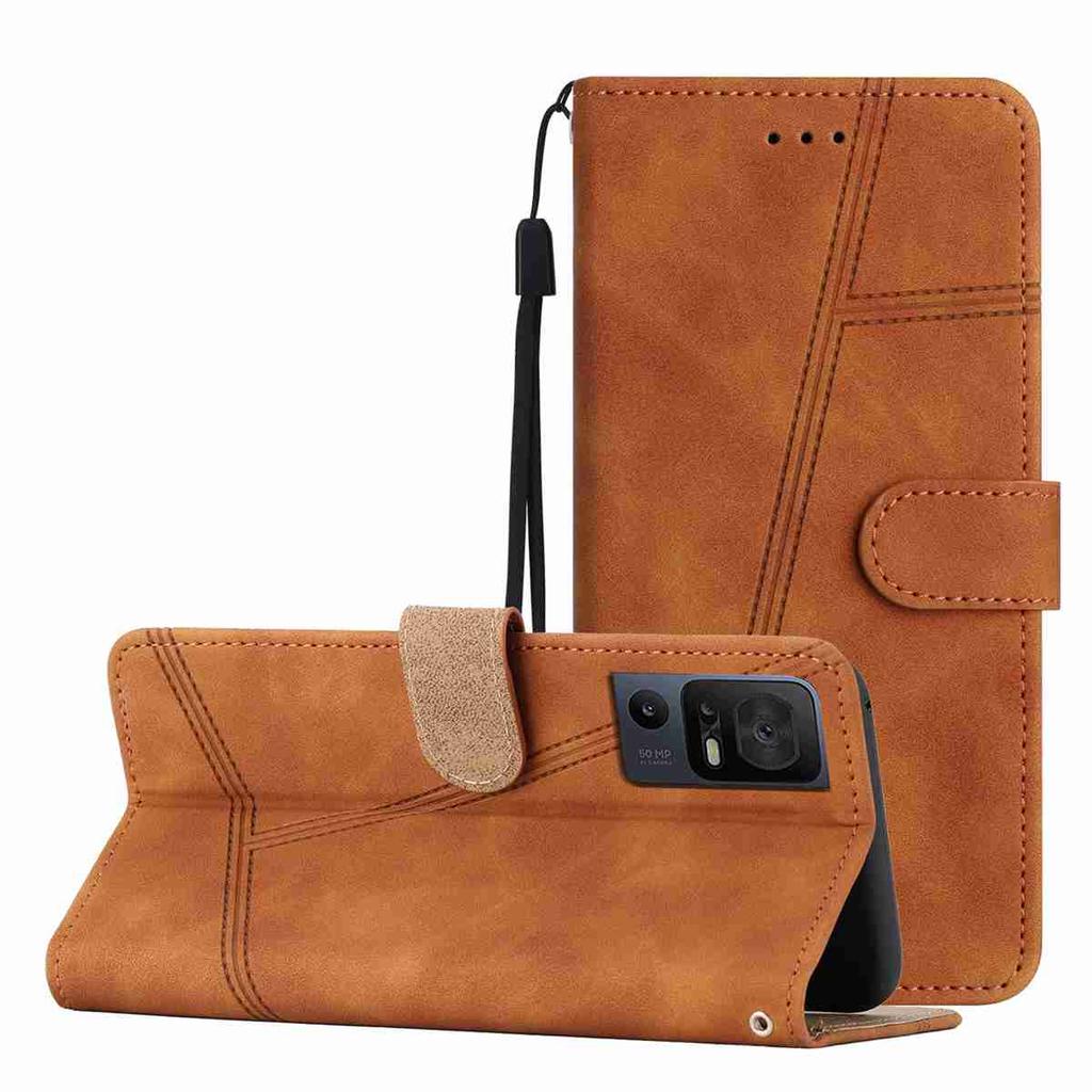 Etui dla TCL 40 XL/40R/40X/40SE.TCL 403/405/406/408.Wymarzone Retro Portfel Etui na Telefon, Skóra PU z Przegródkami na Karty i Podstawką, Wstrząsoodporna Pokrowiec (5 kolorów)