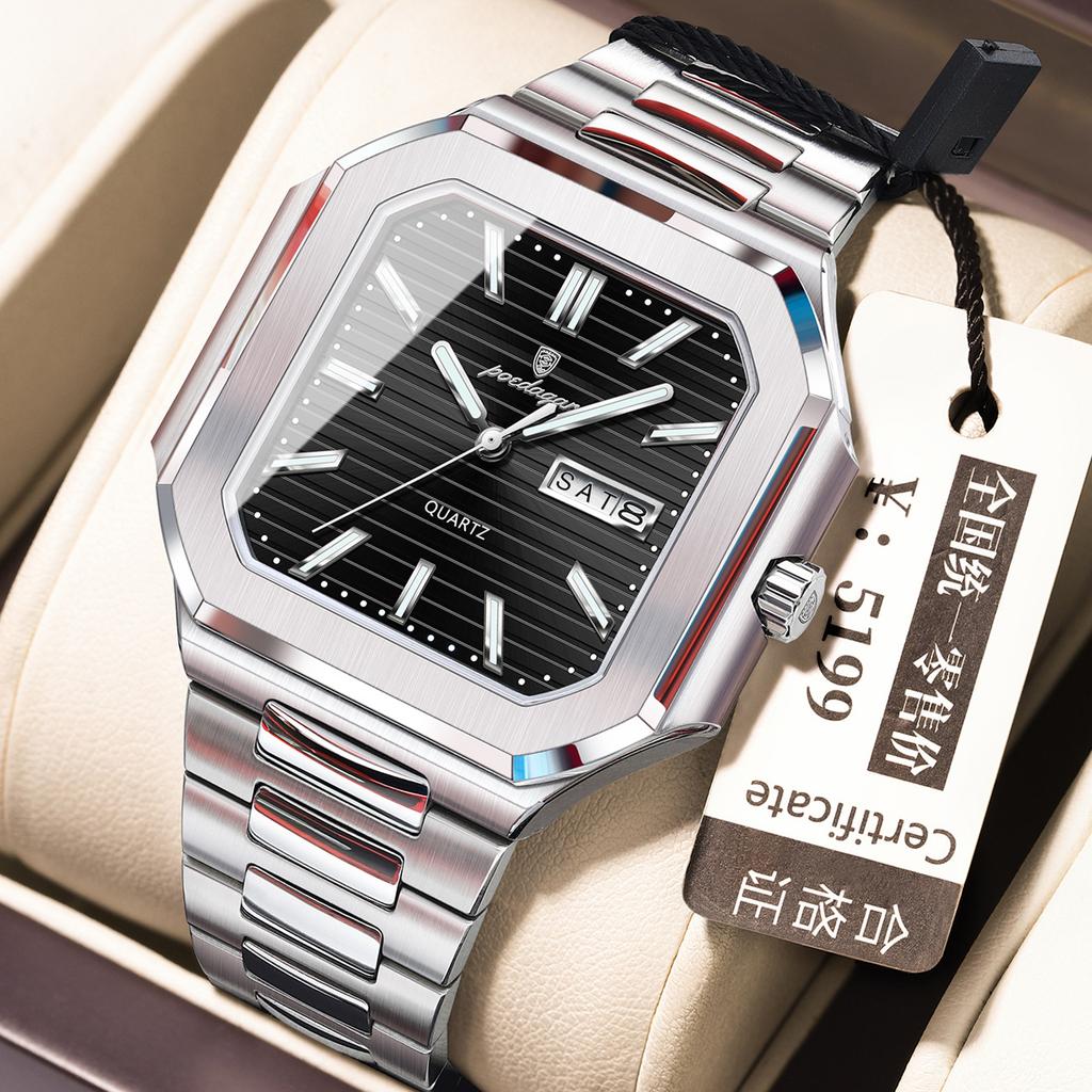 Waterproof Watch Fashion Luminous Ultra-Thin Men'S Watch