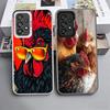 Custodia Morbida per Telefono con Gallina e Gallo per Samsung A17 A16 A15 A14 A13 A57 A56 A55 A54 A53 A37 A36 A35 A34 A33 A26 A25 A24 A23 A52