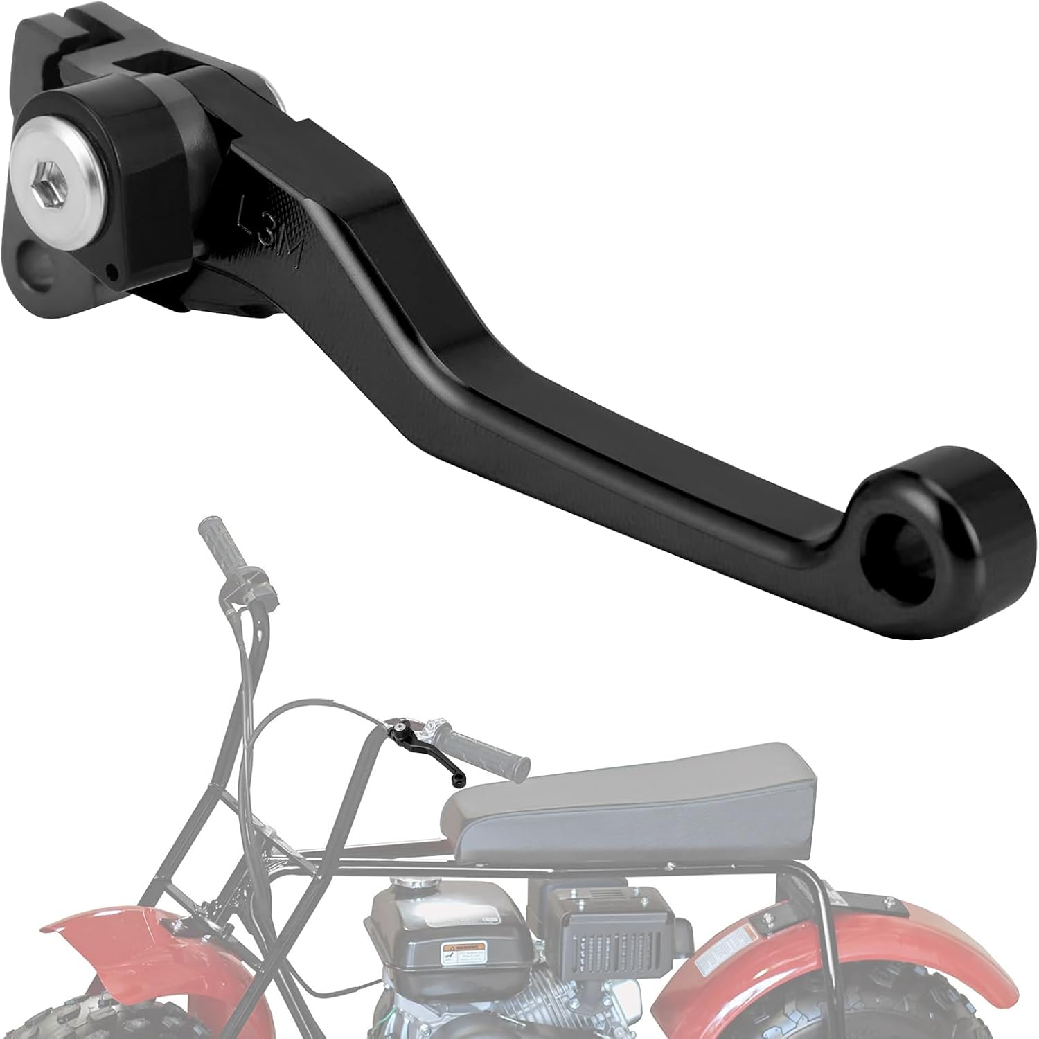 

Mini Bike Brake Lever Dirt Bike Left Perch Handle Adjustable CNC for CT200U CT200U-EX BT200X CC100X CT100U CRF 50 XR 70 80 XR200 SSR125 Trail 200 червоний