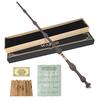 [Meccol] Dumbledore's Elder Wand Set - Costume Accessory, Magical Prop, Harry Potter Wand, Steel Core, High-Precision Engraving, Durable, Includes