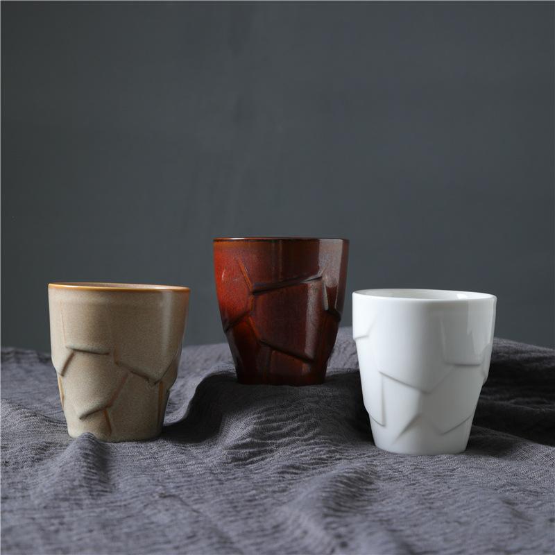 Wind Retro Ceramic Cup Afternoon Tea Water Cup High Value Coarse Pottery Coffee Cup Supply Cup