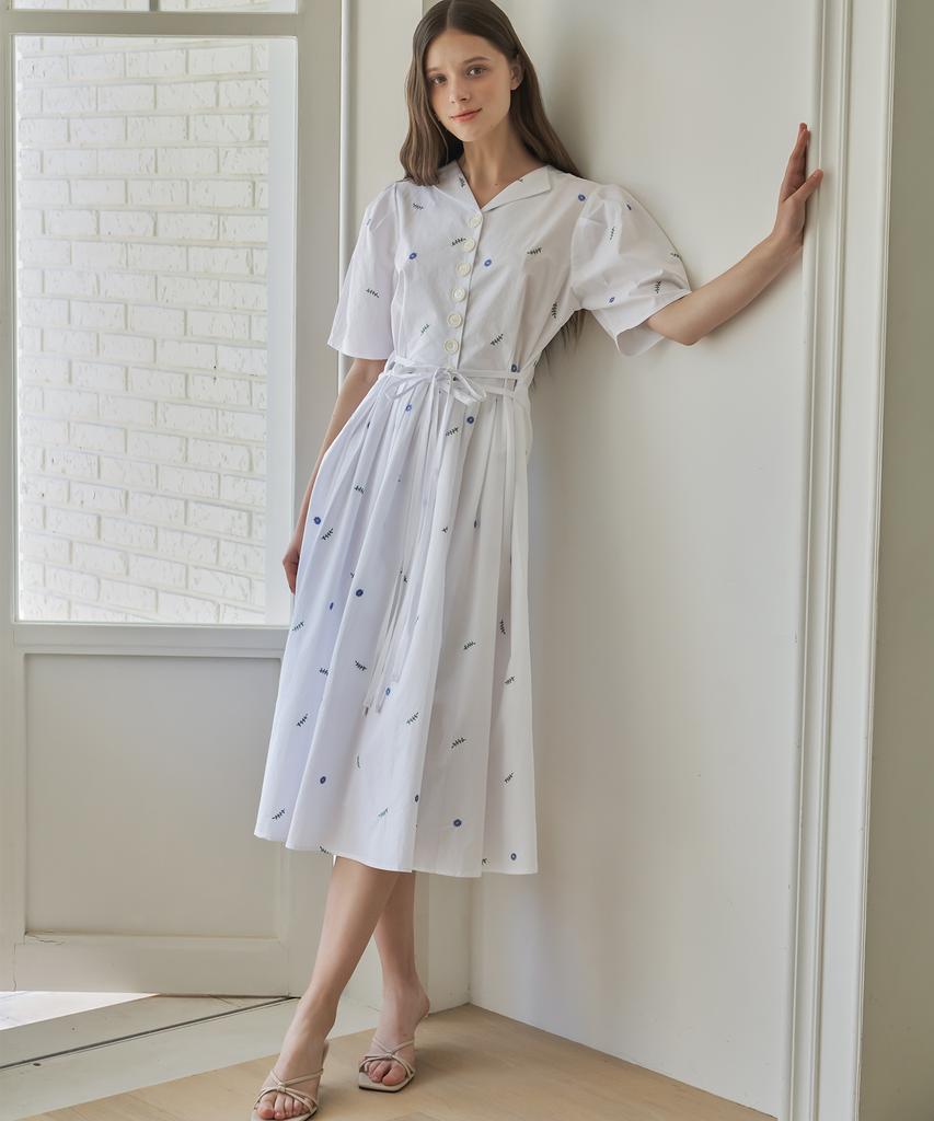 Peullobeu Fleur Dress_Wh