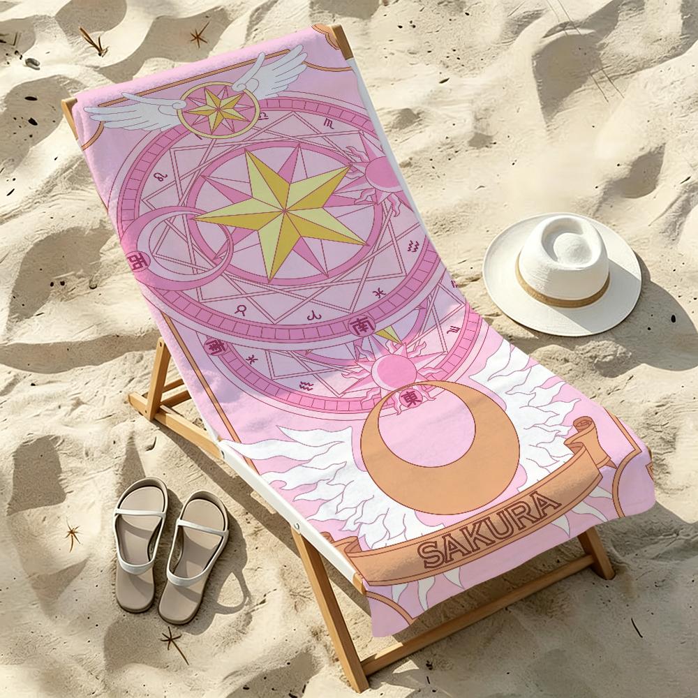 C-cardcaptor Cute S-sakura Towel Beach Quick Dry Soft Pool Towels Gift for Travel Gym Shower Camping Sports