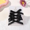 4Pcs/set Kids Sweet Solid Color Mini Bowknot Hair Clip for Baby Girls Ballet Style Ribbon Braided Hair Accessories